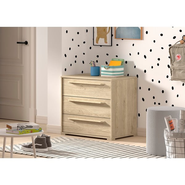 Natúr színű gyerek komód 68x62x43 cm Sam – Vipack-image-1