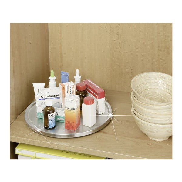 Turn Uno forgatható acéltálca, ø 26,5 cm - Wenko-image-3