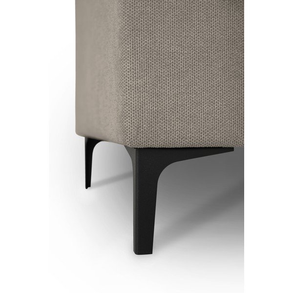 Világosbarna zsenília sarokkanapé (bal oldali-U alakú) Fabian – Scandic-image-4