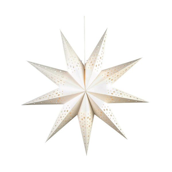 Fehér fénydekoráció karácsonyi mintával ø 75 cm Solvalla – Markslöjd