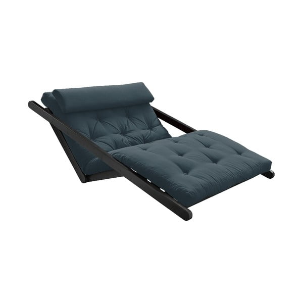 Figo Black/Petrol Blue olajkék kinyitható kanapé - Karup Design