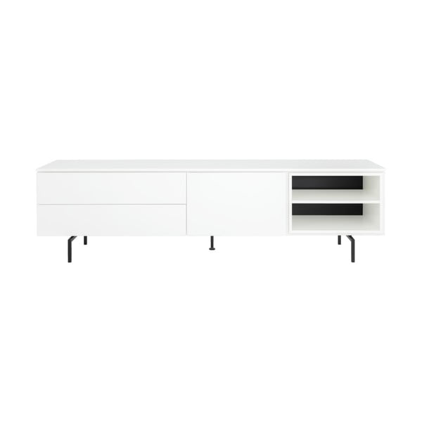 Fehér alacsony komód 210x57 cm Plain – Tenzo