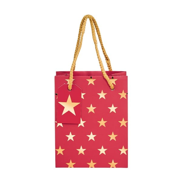 Stars piros ajándéktáska, magassága 8,5 cm - Butlers