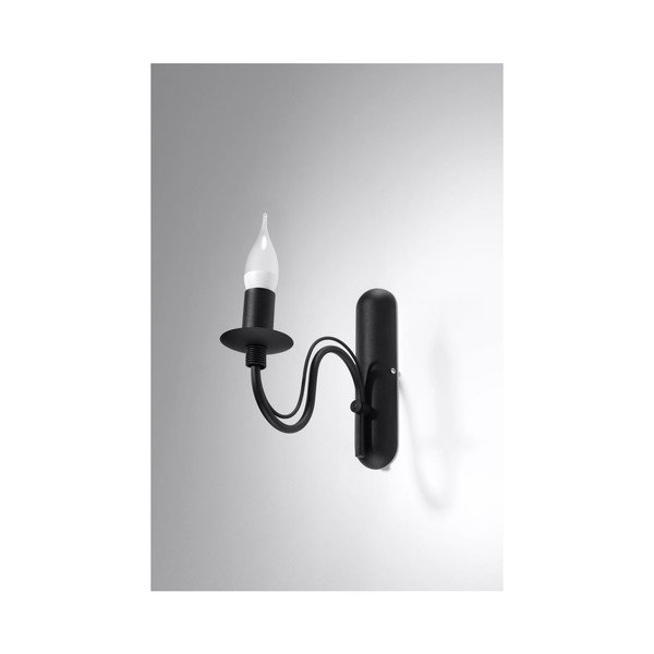 Fekete fém fali lámpa Fiorano – Sollux-image-2