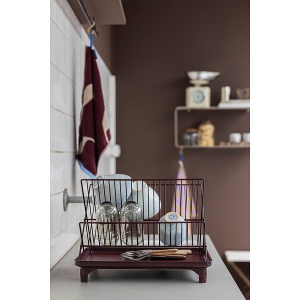 Borvörös kétszintes edényszárító 42x29 cm Dry-It – Mette Ditmer Denmark-image-4