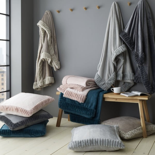 Takaró 150x200 cm Velvet and Faux Fur – Catherine Lansfield-image-4