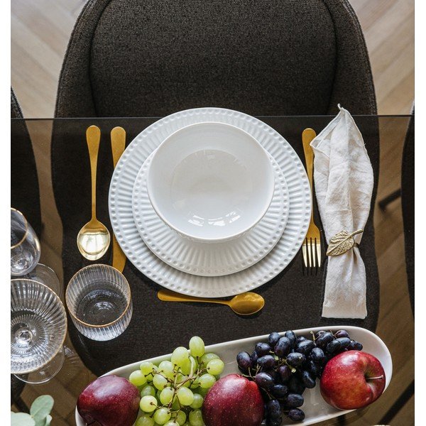 Porcelán hatszemélyes étkészlet 18 db-os Purita – Bonami Essentials-image-1