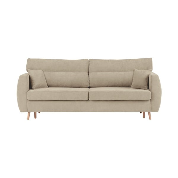 Sydney háromszemélyes bézs kinyitható kanapé tárolóval, 231 x 98 x 95 cm - Cosmopolitan design
