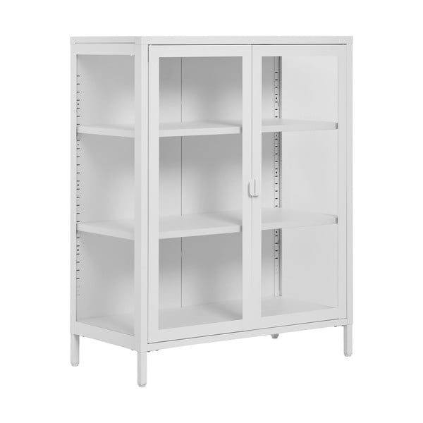 Fehér fém tálalószekrény 80x101 cm Brisbane – House Nordic-image-1