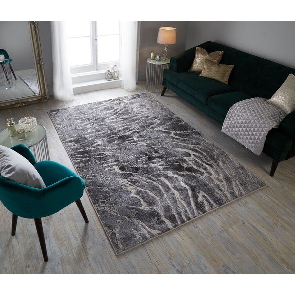 Lyra szürke szőnyeg, 200 x 290 cm - Flair Rugs-image-4