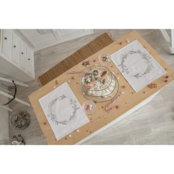 Textil tányéralátét szett 2 db-os 35x45 cm Christmas Twigs – Butter Kings-image-1