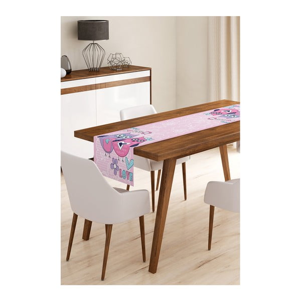 Pinky Owls mikroszálas asztali futó, 45 x 145 cm - Minimalist Cushion Covers