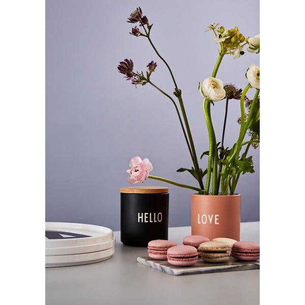 Rózsaszín-bézs porcelán bögre 300 ml Love – Design Letters-image-3