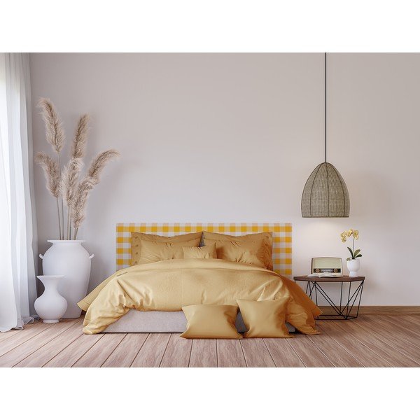 Sárga kárpitozott ágytámla 165x52 cm Billie – Really Nice Things-image-3