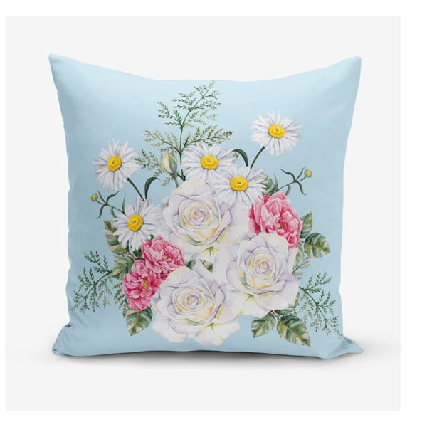 Flowerita pamutkeverék párnahuzat, 45 x 45 cm - Minimalist Cushion Covers