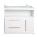 Fehér alacsony gyerek komód 107x98 cm Lilo – Roba