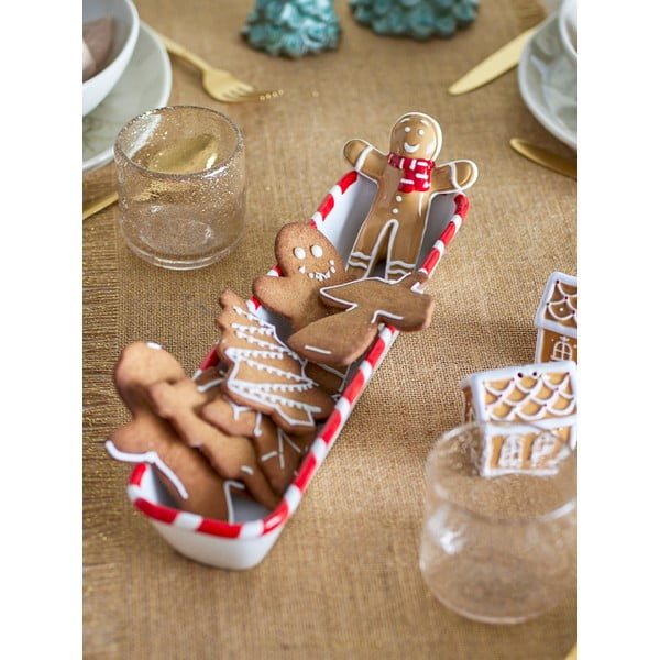 Fehér kerámia tálka karácsonyi mintával 110 ml Ginnie – Bloomingville-image-1