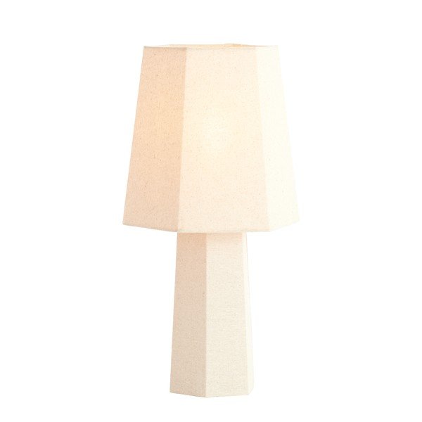 Krémszínű asztali lámpa textil búrával (magasság 50 cm) Musabo – Light & Living-image-1