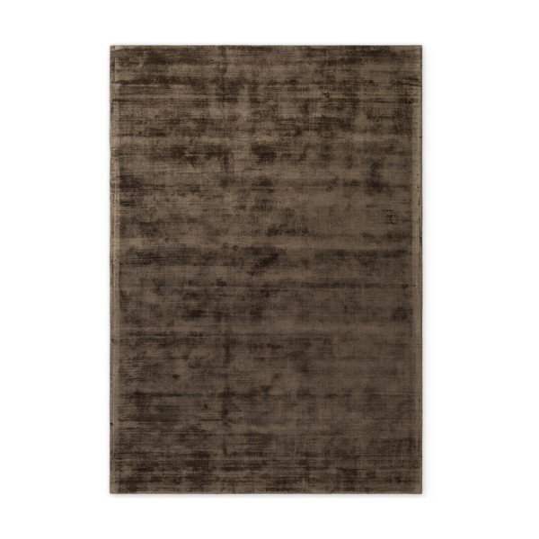 Barna kézi szövésű viszkóz szőnyeg 80x150 cm Noemi – Vikosa