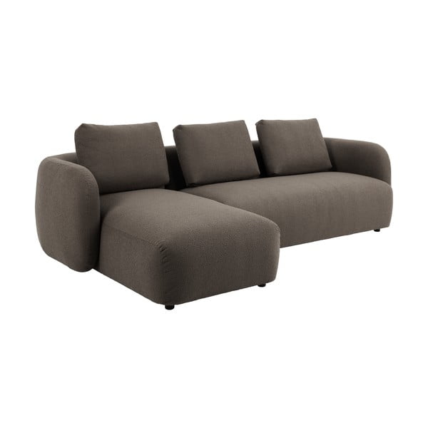 Szürkésbarna buklé sarokkanapé (bal oldali) Imola – Bonami Selection-image-2