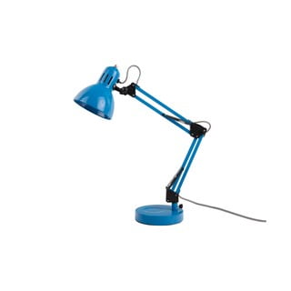 Világoskék asztali lámpa fém búrával (magasság 52 cm) Funky Hobby – Leitmotiv