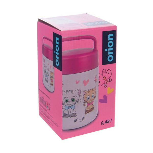 Kittens rozsdamentes acél ételtartó termosz, 480 ml - Orion-image-4