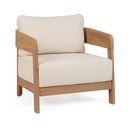 Natúr színű tömörfa kerti fotel Pablo – Bizzotto