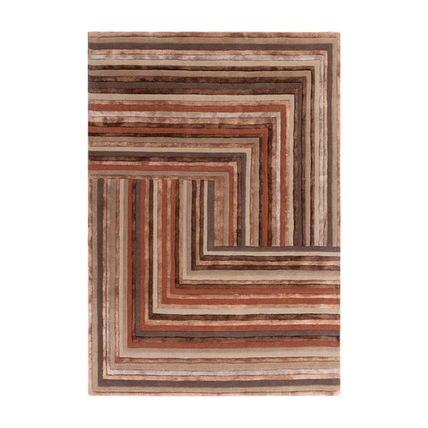 Téglavörös gyapjú szőnyeg 120x170 cm Network Terracotta – Asiatic Carpets