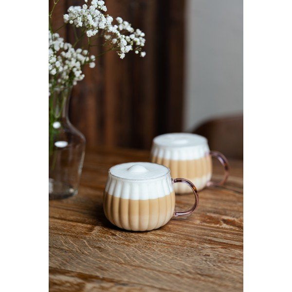 Bögre szett cappucinóhoz, 2 db-os 350 ml Tulip – Vialli Design-image-1