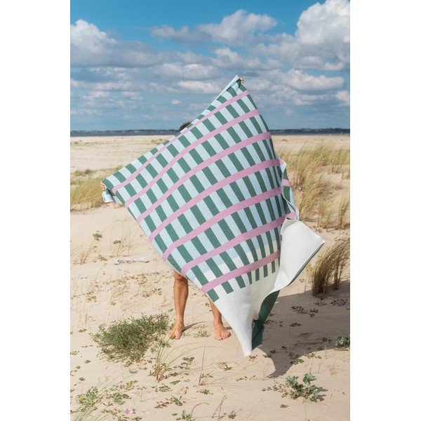 Zöld-rózsaszín takaró 160x200 cm Onu – noo.ma-image-3