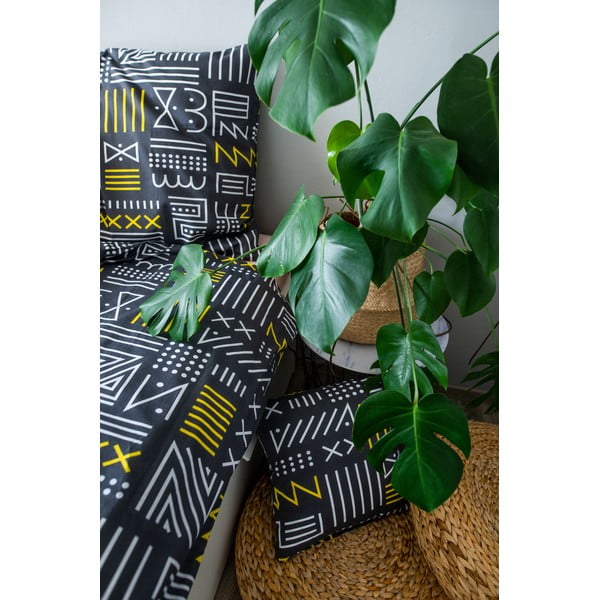 Szürke egyszemélyes pamut ágyneműhuzat 140x200 cm LP Dita Runy – Cotton House-image-1