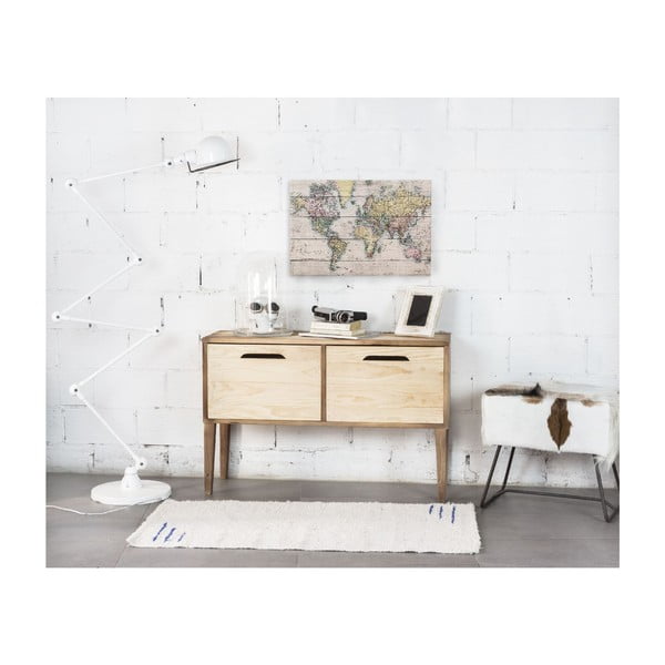 Mapamundi borovi fenyő falitábla, 40 x 60 cm - Really Nice Things-image-1