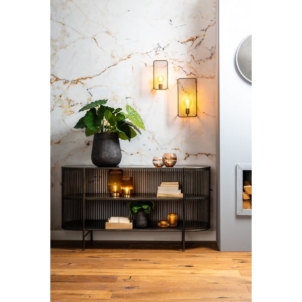 Fekete fém alacsony komód 149x80 cm Yinthe - Light & Living-image-1