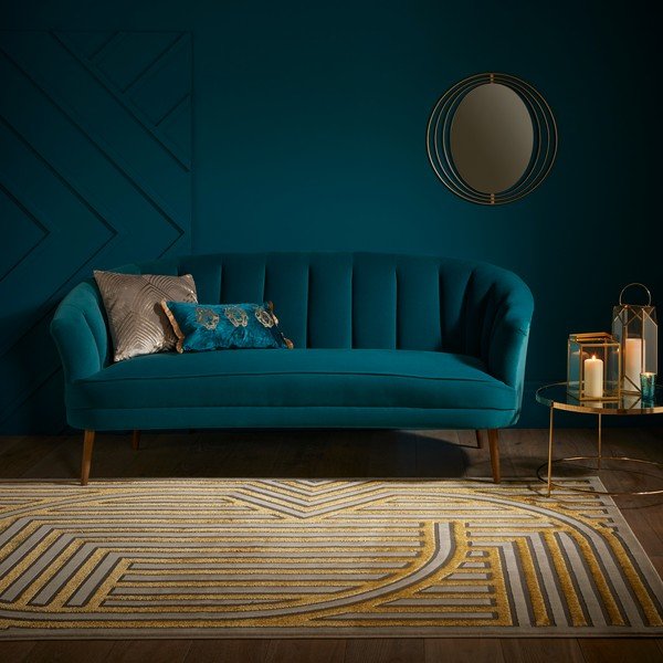 Aranyszínű szőnyeg 170x116 cm Eris Gatsby - Flair Rugs-image-2