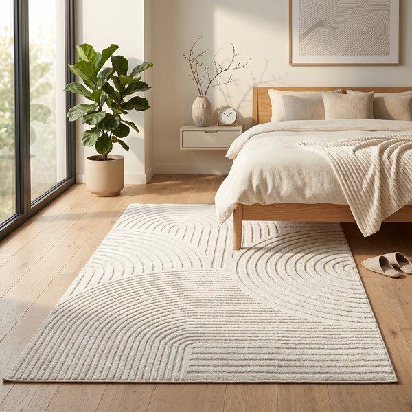 Krémszínű szőnyeg 120x170 cm Whirl – ESTE-image-4