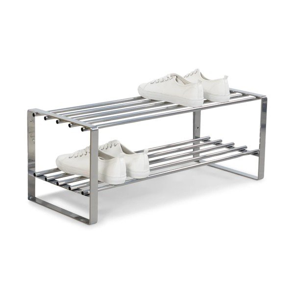 Ezüstszínű fém cipőtartó 70x29x27 cm Rex – Spinder Design-image-3