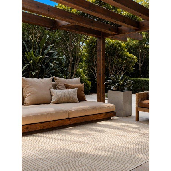 Krémszínű-natúr színű kültéri-beltéri szőnyeg 120x170 cm Haringey Nightingale – Ted Baker-image-1