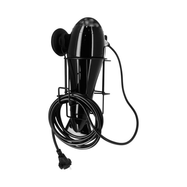 Bestlock fekete fali hajszárító tartó - Compactor-image-1