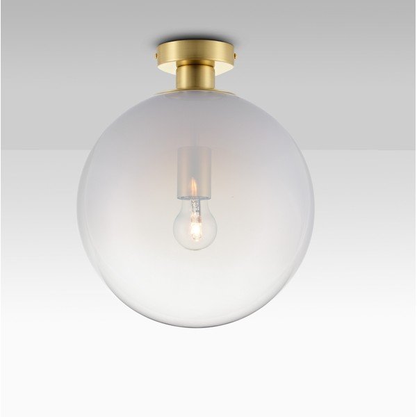 Fehér-aranyszínű üveg mennyezeti lámpa Vita – Nova Luce-image-1