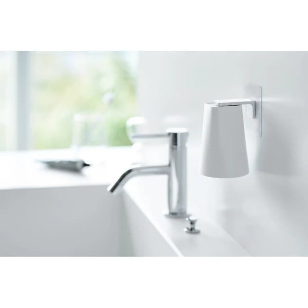 Fehér műanyag tartó pohárral Film Hook – YAMAZAKI-image-1