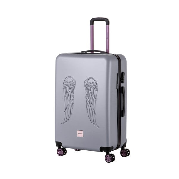 Wingy szürke bőrönd, 107 l - Berenice