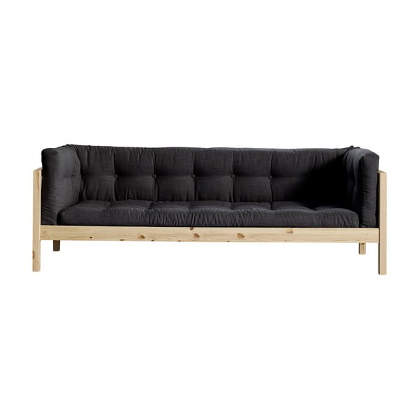 Fusion Natural/Linoso Dark Gray háromszemélyes kanapé - Karup