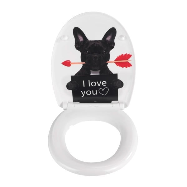 WC-ülőke automatikus záródással 37,5 x 41,5 cm Guilty Dog – Wenko-image-1