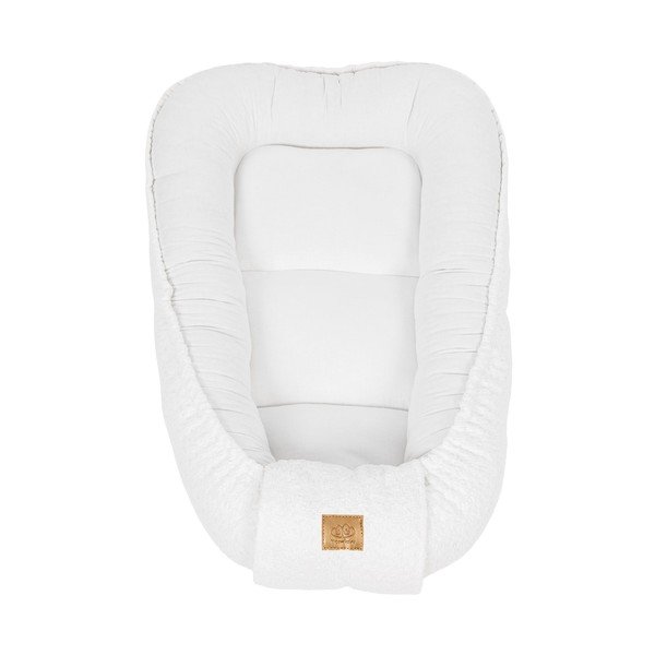 Fehér babafészek 55x83 cm – Meowbaby