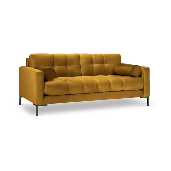 Bali sárga bársony kanapé - Cosmopolitan Design-image-2