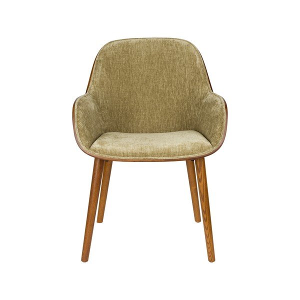 Zöld kárpitozott karfás étkezőfotel Taylor – Dutchbone-image-2