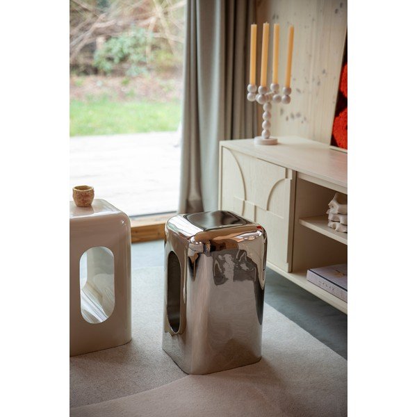 Fém tárolóasztal 29x29 cm Creek – Zuiver-image-1