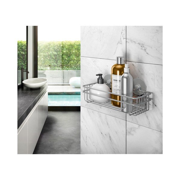 Artic Rectangular acél fürdőszobai falipolc - Metaltex-image-2