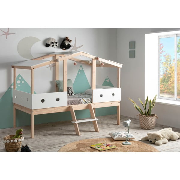 Compte fehér magasíott gyerekágy, 90 x 190 cm - Marckeric-image-1