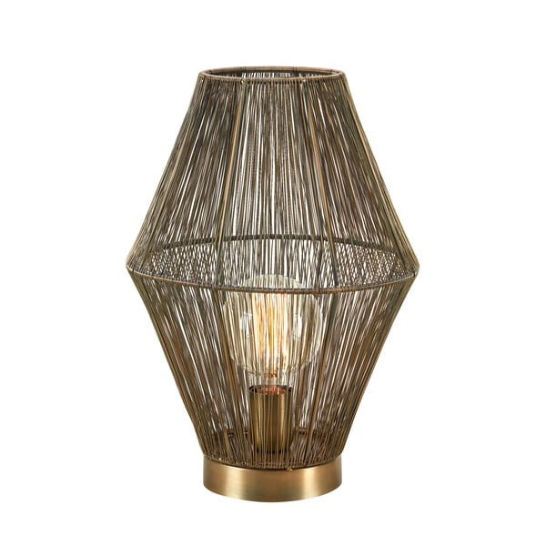 Bronzszínű asztali lámpa fém búrával (magasság 38 cm) Casa – Markslöjd